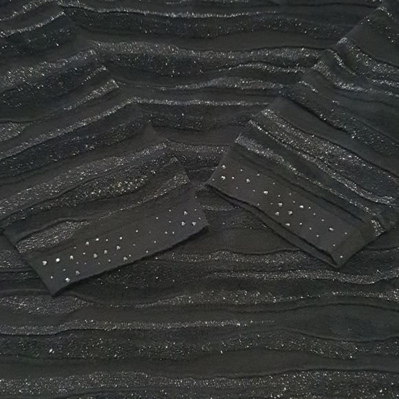 Stizzoli Blended Wool Glitter Top and Pleated Skirt Set - Picture 8 of 14